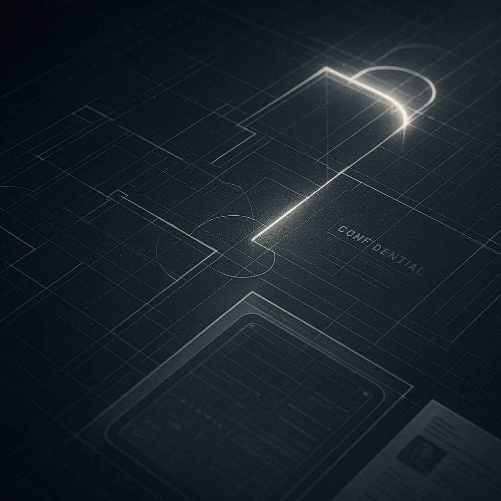 Confidential blueprints and technical schematics